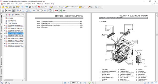 Hyundai R220-9S Excavator Service Repair Manual - Image 6