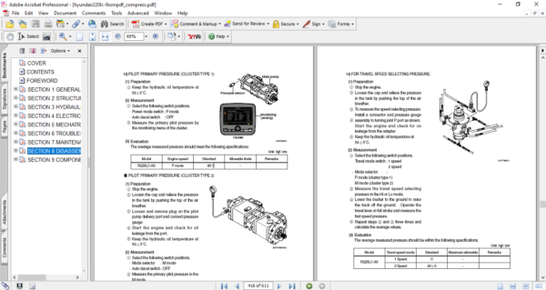 Hyundai R220-9S Excavator Service Repair Manual - Image 3