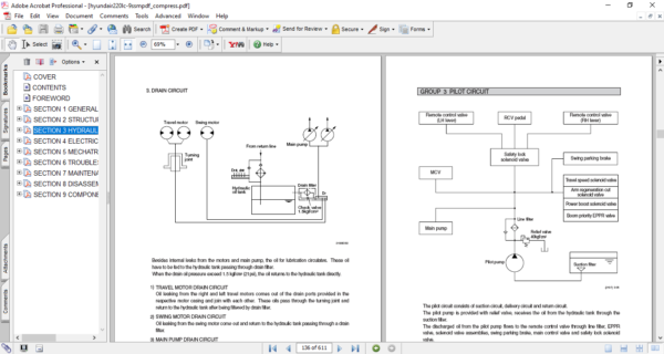 Hyundai R220-9S Excavator Service Repair Manual - Image 4