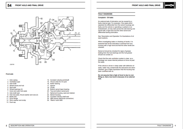 Land Rover Discovery Workshop Repair Manual - (from1995model year onwards) - Image 5