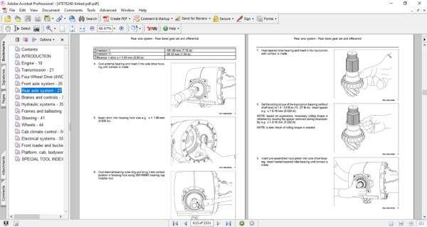 New Holland W170C Tier4B Wheel Loader Service Repair Manual - Image 5