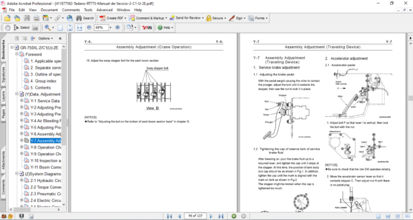 Tadano Crane GR-750XL-2 Service Manual  [ Circuit Diagrams and data ] - Image 3