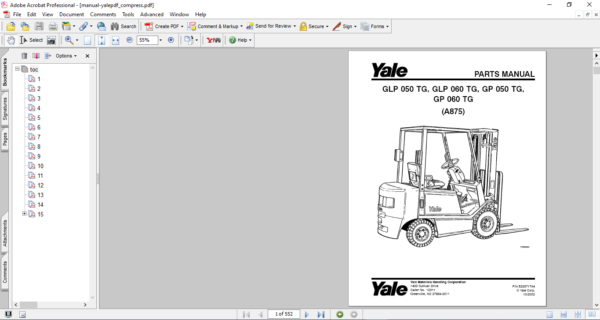 yale a875 manual