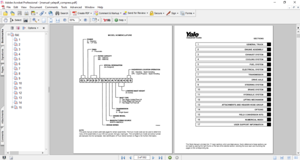 yale a875 service manual