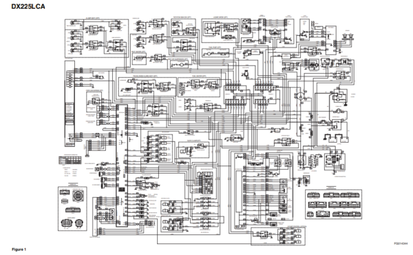 Doosan DX225LCA Excavator Electric Circuit Diagram - Image 2