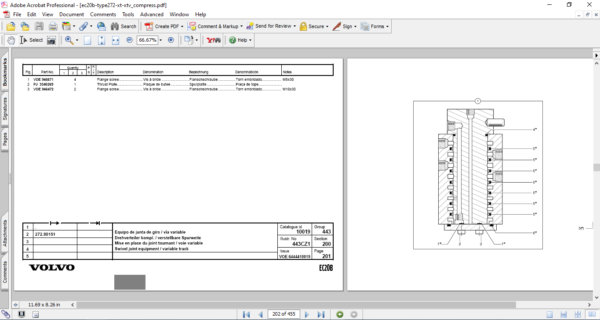 Volvo EC20B Mini Excavator Parts Catalog - Image 5