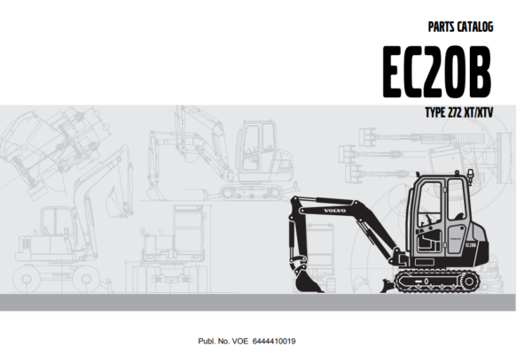 Volvo EC20B Mini Excavator Parts Catalog - Image 2