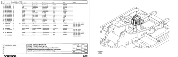 Volvo EC210B Excavator Parts Catalog - Image 5