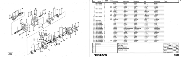 Volvo EC460B Excavator Parts Catalog - Image 5