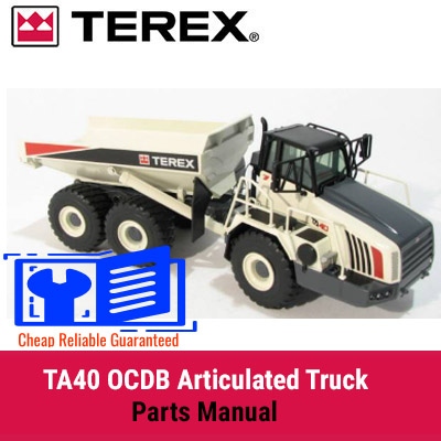 Terex TA40 OCDB Articulated Truck Parts Manual