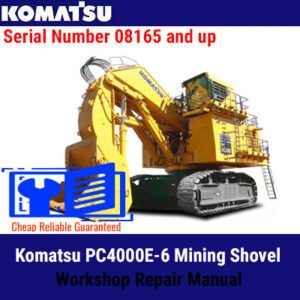 Komatsu PC4000E-6 Mining Shovel Workshop Repair Manual