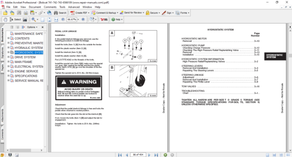 bobcat 743 service manual pdf free