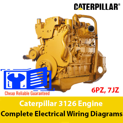 Caterpillar 3126 Engine Complete Electrical Wiring Diagrams