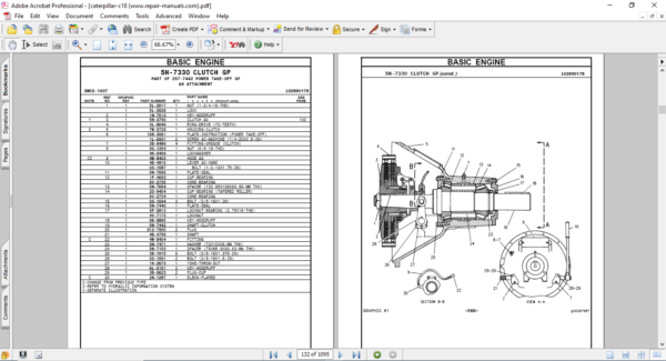 Caterpillar C18 Marine Engine Parts Manual - Image 3