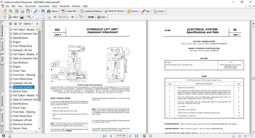 Fiat 55-66, 56-66DT To 80-66, 80-66DT Workshop Manual