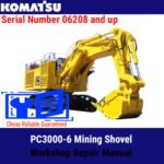 Komatsu PC3000-6 Mining Shovel Workshop Repair Manual