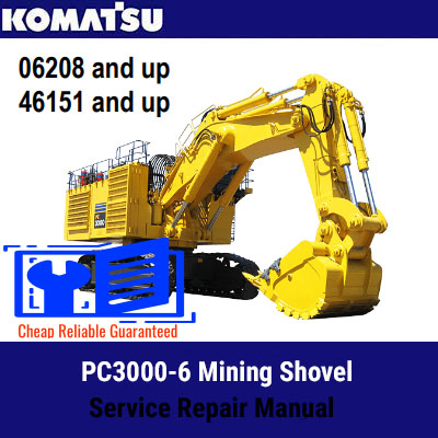 Komatsu PC3000-6 Mining Shovel Service Repair Manual