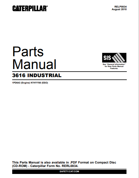 parts manual caterpillar