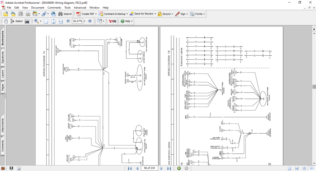 Volvo Wiring Diagram, FE (3) CHID Z110062