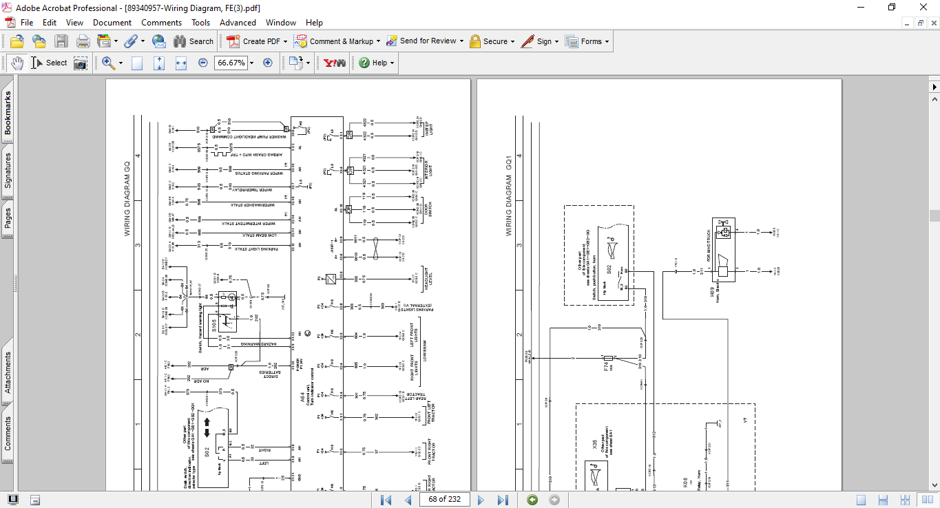 Volvo Wiring Diagram, FE (3)CHID Z120859