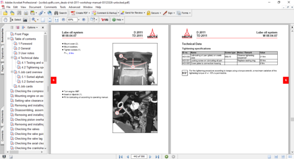 Deutz D2011, DT2011 Engines Workshop Repair Manual - Image 5