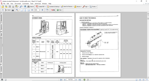 Toyota BT Forklift FBESF 10-15 Service Repair Manual - Image 4