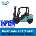 Baoli F-Series 2-3.5T Forklift Operation & Service Manual
