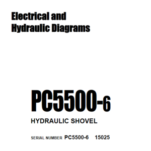 Komatsu PC5500-6 Electrical and Hydraulic Diagrams