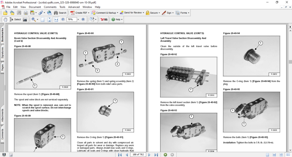 Bobcat 325, 328 Compact Excavator Service Repair Manual