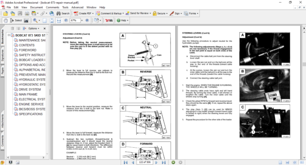 bobcat 873 service manual