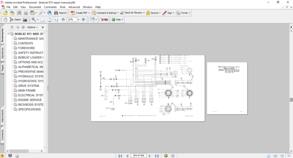 bobcat 873 wiring diagram