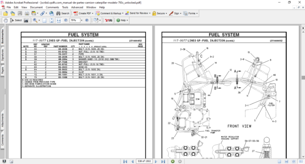 Caterpillar 793C Off-Highway Truck Parts Manual - Image 3