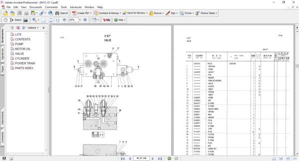 Hitachi LX70 Wheel Loader Parts Manual - Image 4