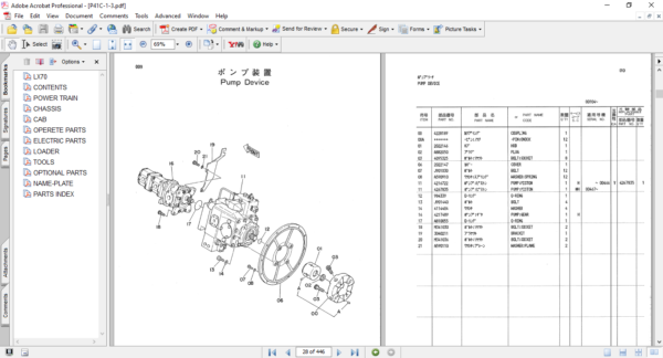 Hitachi LX70 Wheel Loader Parts Manual - Image 5