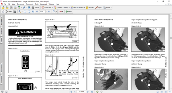 Bobcat Planetary Drive Auger Service Repair Manual