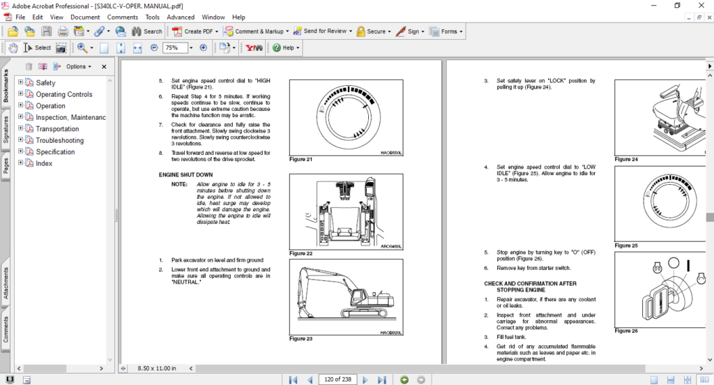 Daewoo Solar 340LC-V Operation And Maintenance Manual