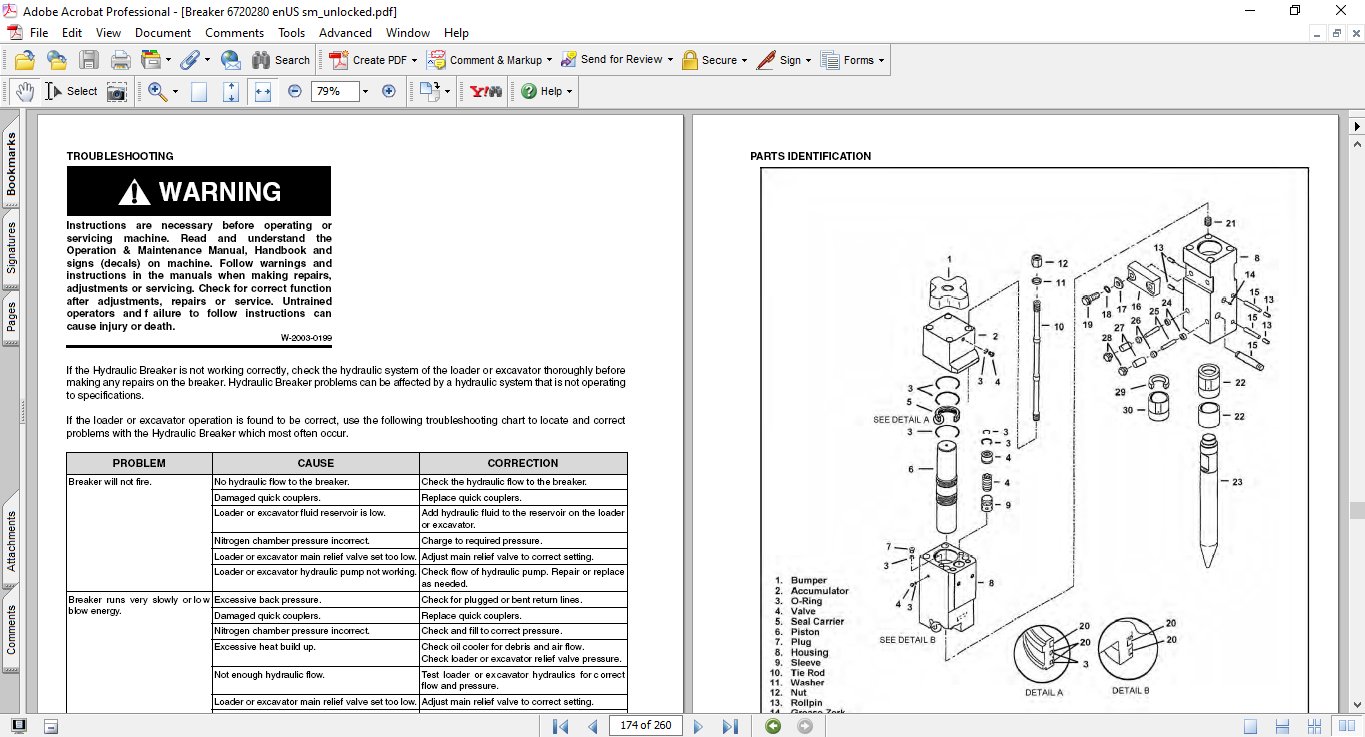 Bobcat Hydraulic Breaker Service Repair Manual