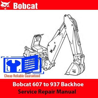 Bobcat R30S And RS35S Backhoe Service Repair Manual