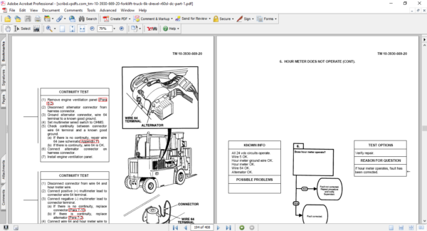 Drexel R60SL-DC Forklift Technical and Maintenance Manual - Image 2