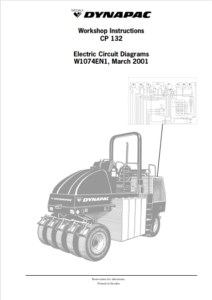Dynapac CP132 Complete Electric Circuit Diagrams