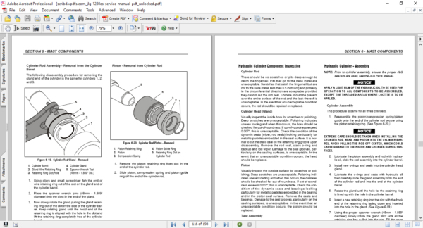 jlg 1230es parts manual