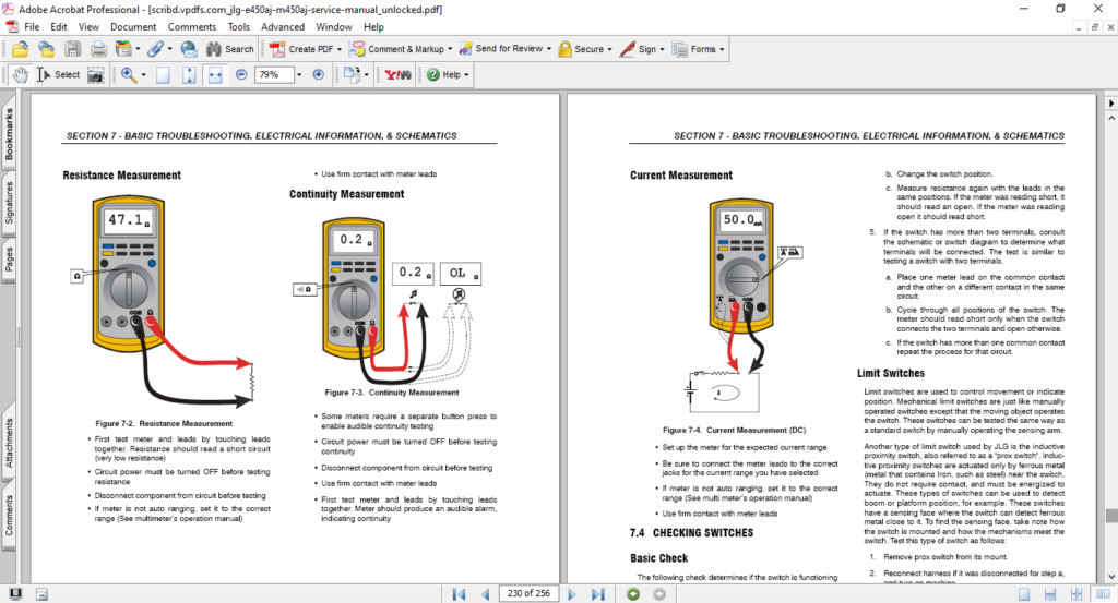 JLG E450A, E450AJ, M450A, M450AJ Service And Maintenance Manual