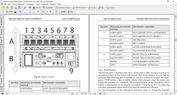 JLG X15JPLUS Boom Lift Operator, Safety,Maintenance & Service Manual - Image 3