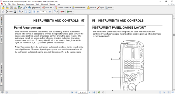 Mack Truck 2010 US Granite Series (GU Series) Operator's Manual - Image 4