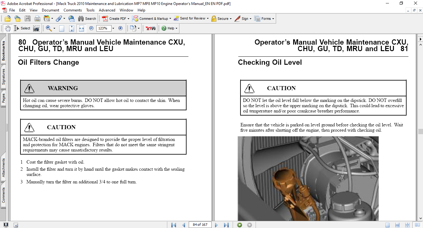 Mack MP7, MP8, And MP10 Engines Operator's Manual