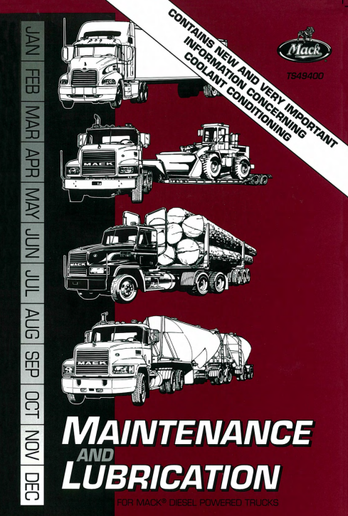 Mack Truck CHU, CXU, GU, TD 2000 Operators Manual