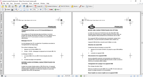 Mack Truck Audio System Operating Instructions Manual - Image 4