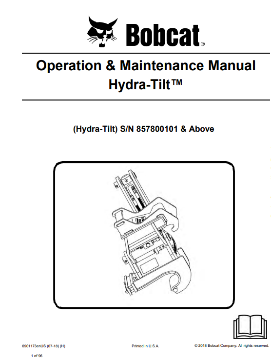 Bobcat Hydra-Tilt Operation & Maintenance Manual