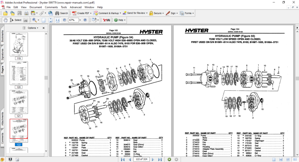 Hyster forklift codes vintbare