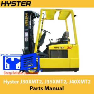 Hyster J30XMT2, J35XMT2, J40XMT2 (H160) Forklift Parts Manual